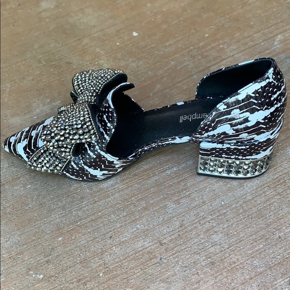 Jeffrey Campbell sparkling bow flats - Picture 2 of 6